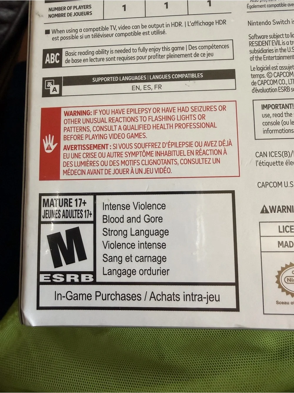 SEALED Resident Evil Generation Pack Nintendo Switch 2